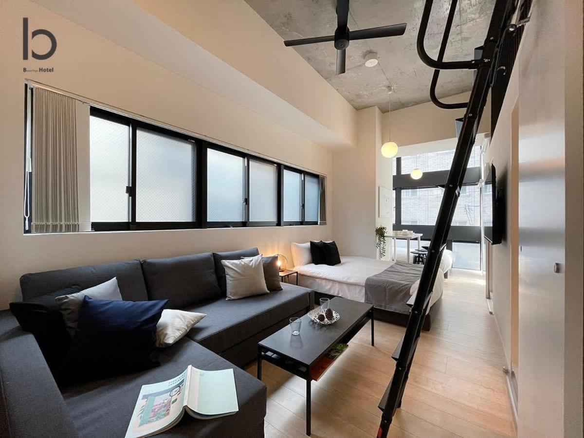 Bhotel Nekoyard - Stylish Loft Studio Steps From Peace Park Хіросіма Екстер'єр фото